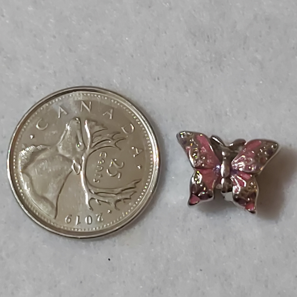 Pink Butterfly Charm - Picture 3 of 3
